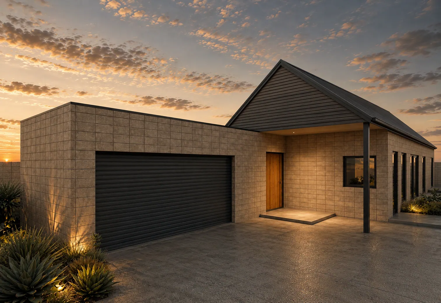 Albany Residence exterior design visualisation.
